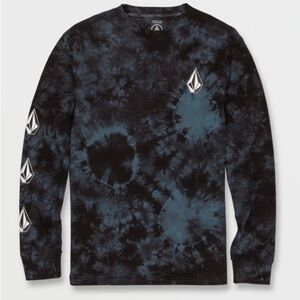 Volcom Men's Iconic Stone Dye Long Sleeve T-Shirt Tee